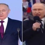 Сьогодні в Лужниках виступав двійник Путіна! Це видно як візуально, так і на відстані від людей — учора він виступав на відстанні у 50