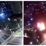 Автомобіль закинуло аж на дах магазину! З'явилося відео моменту падіння та вибуху російської бомби в Бєлгороді