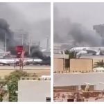 Український літак загорівся в аеропорту Хартума! У Судані, де почався переворот, спалахнув Boeing 737 української авіакомпанія SkyUp