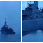 Не всі дрони збили! Морський дрон завдає удару по новітньому російському військовому кораблю "Іван Хурс"