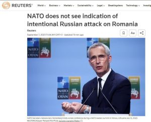 Падіння уламків російського безпілотника в Румунії "не були навмисною атакою РФ"