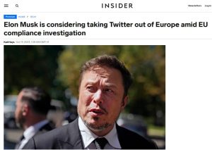 Маск спростував інформацію про блокування X (Twitter) в ЄС