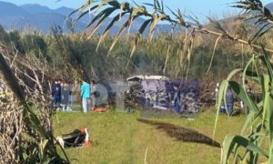 An Air Force pilot crashed in front of his family in Greece