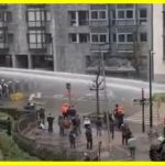 Angry farmers clashed with police in Brussels