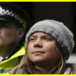 Greta Thunberg appeared before the court in London