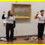 Activists poured soup on Claude Monet’s painting “Spring”