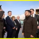 Zelensky was accompanied by German Typhoon fighters during his visit to Europe