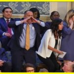 The father of a deceased veteran tried to shout down Joe Biden