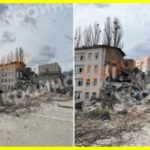 Children run for cover to the sound of explosions. Powerful explosions in Kyiv. The capital of Ukraine is attacked by Russian hypersonic missiles "Zircon"