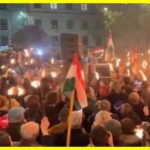Mass protests began in Budapest