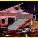 A strong storm swept over two US states