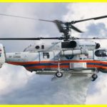 Russian Ka-32 helicopter burns down at Moscow airfield