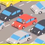 Optical illusion: Is the red car moving forward or backward? This phenomenon is called the optical illusion of motion