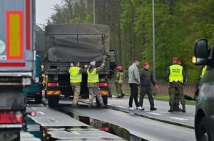 British military personnel were involved in an accident in Poland