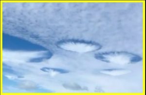 What is a cloud hole, or gaps in the clouds?