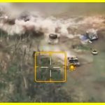 The Ukrainian military defeats a column with Russian equipment