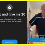 Social media login after push-ups