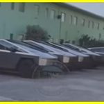 Vandals wrote offensive inscriptions on brand-new Cybertrucks