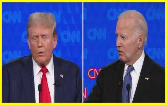 Joe Biden and Donald Trump had their first debate in 2024