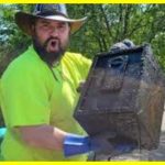 In New York, a fisherman pulled out a safe full of $100 bills