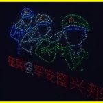 Military propaganda in China has reached a new level. A light show from thousands of drones urged people to “join the army and serve the country”