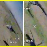 A Russian helicopter barely escaped from a Ukrainian drone