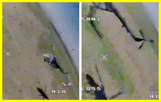 A Russian helicopter barely escaped from a Ukrainian drone