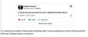 Did Trump refuse to debate Kamala Harris?