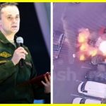 A car carrying a Russian officer was blown up in Moscow