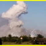 Drones destroyed a large ammunition depot on Russian territory. A strong detonation continues. Many missiles and ammunition were stored there