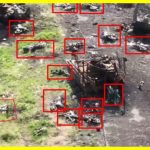 Ukrainian military defeated a column of motorcycles of the Russians. Russian occupants attack on motorcycles, off-road vehicles, quad bikes and buggies