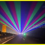 Anti-sleep lasers on highways in China