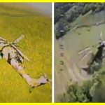 Ukrainian drones shot down two Russian helicopters