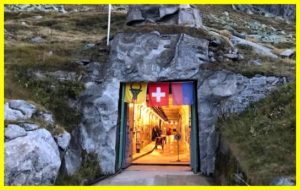 A secret bunker in the Swiss Alps