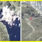 Russian logistics are cracking. The Ukrainian military used HIMARS with a cluster part to destroy new pontoon bridges on Russian territory