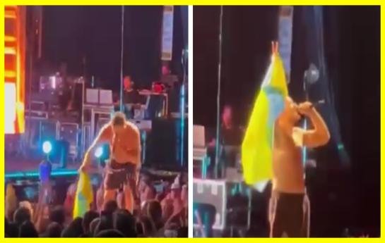 Imagine Dragons supported Ukraine during a concert in Chicago