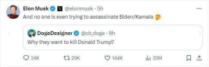 Musk commented on a possible new attempt to assassinate Trump