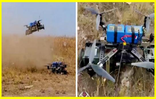 Ukrainian army tested a drone with an anti-tank grenade launcher