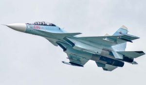 Russian Su-30SM aircraft shot down over the Black Sea