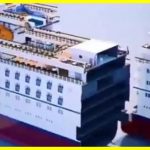 Expansion of a cruise liner with new sections