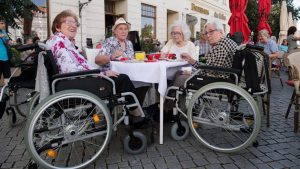 A party was organized in Germany for elderly people over 90 years old