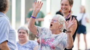 A party was organized in Germany for elderly people over 90 years old