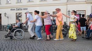 A party was organized in Germany for elderly people over 90 years old