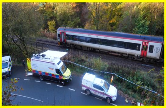 Two trains collide in Britain, one dead, 15 injured