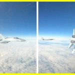 Russian Su-35 almost crashed into an American F-16