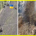 The closest battle of tanks and APC's in the war