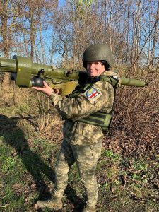 Ukrainian educator shoots down Russian missile