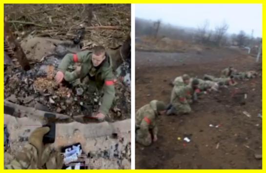 Ukrainian paratroopers captured 11 Russians at once