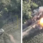 The Ukrainian military survived after a missile hit the BPM Bradley