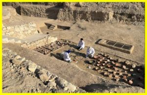 Part of the foundation of the temple of a female pharaoh found